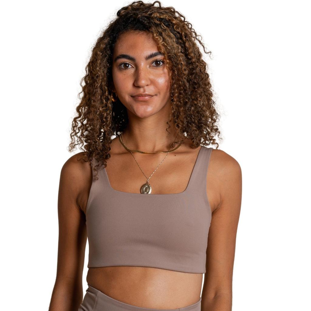 Girlfriend Collective Dámská/Dámská podprsenka Tommy Cropped Square Neck