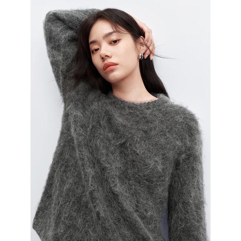 PEACEBIRD Women's Lazy Style Mohair Blend Knit Sweater