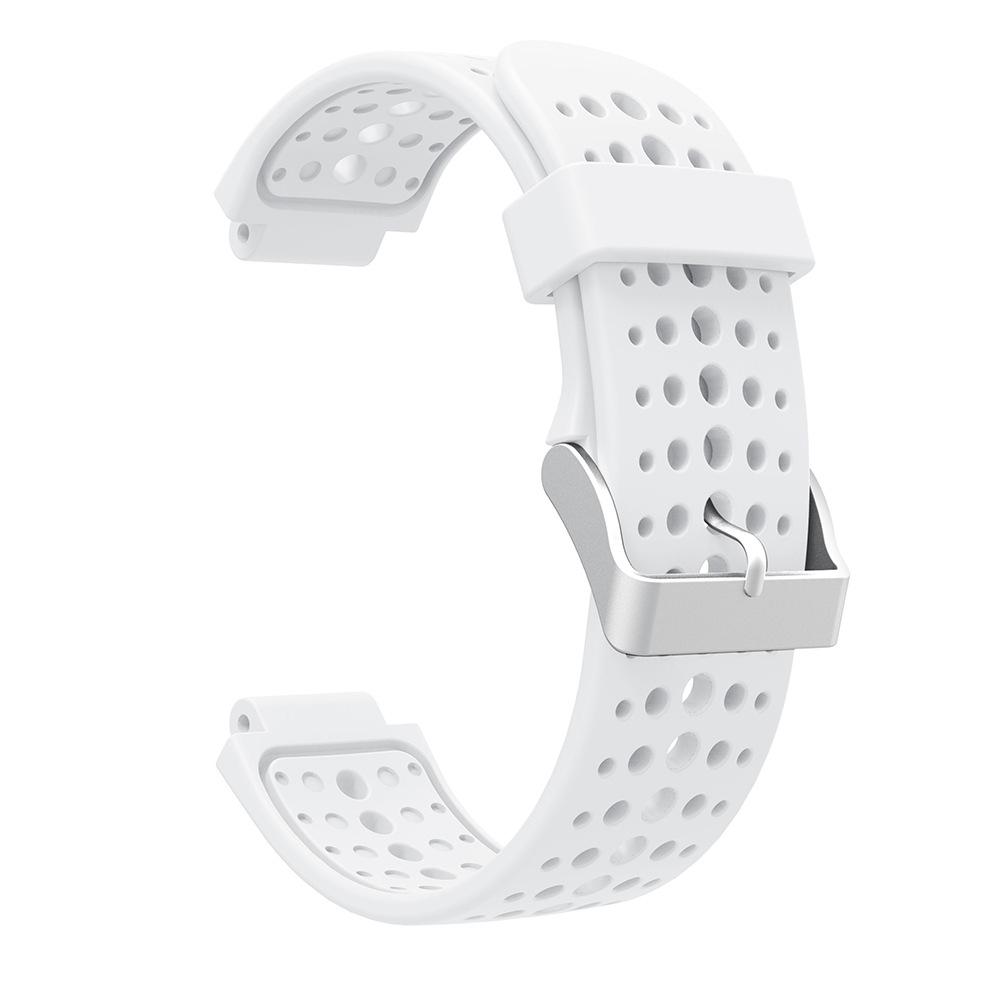 Monochrome Silicone Watch Band for Garmin Forerunner 235/620/735XT - Round Hole, Replacement Wristband S5/S6.