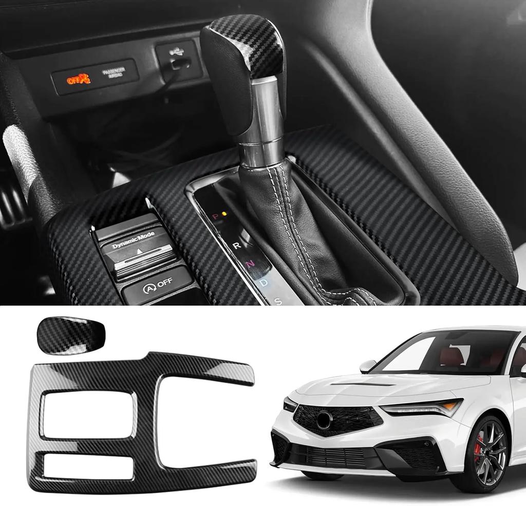 Carbon Fiber Style Window Switch Panel Cover for Acura Integra 2023-2025