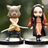 Q Version Demon Slayer Handicrafts 6-piece Mini Figurines Set 11cm For Display