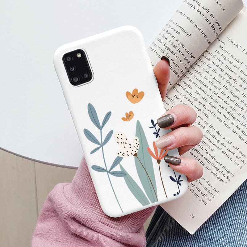 Soft Case For Samsung Galaxy A31 A51 A71 A70 A52 A53 A56 A16 A26 Phone Cover Cute Flowers Butterfly Fundas Coque Bumper Cases