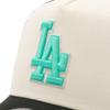 NEW ERA Cap 9FORTY AFrame Trucker Long Visor Los Angeles Dodgers 15372633 Chrome Blue Tint