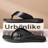 Fashion Summer Mens Leather Flip-flops Classic Leisure Walk Slippers Outdoor Beach Rubber Half Drag Travel Male Water Trekking Sandals