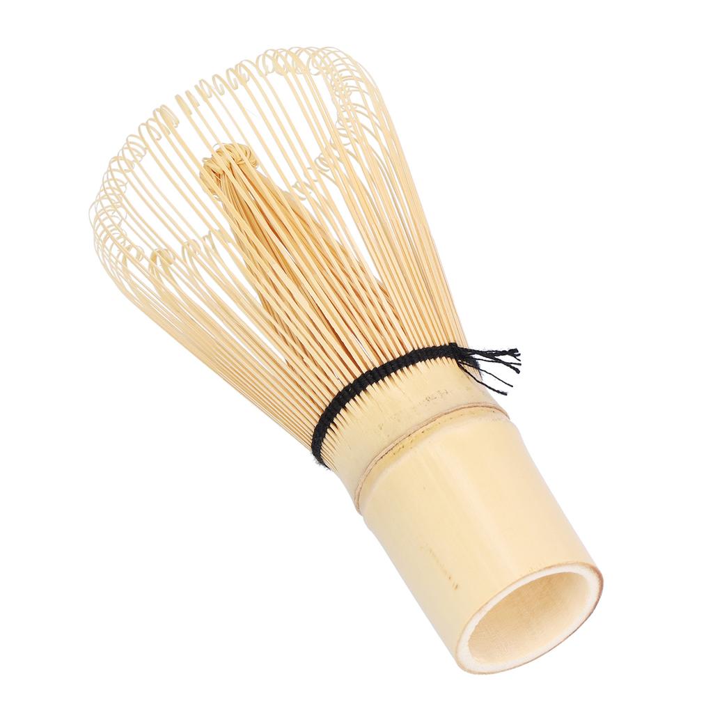 Herramienta de Matcha Estilo Japonés Batidor de Bambú para Té Tazón Cepillo Cepillo para Matcha Accesorios de Té(Amarillo Pálido )