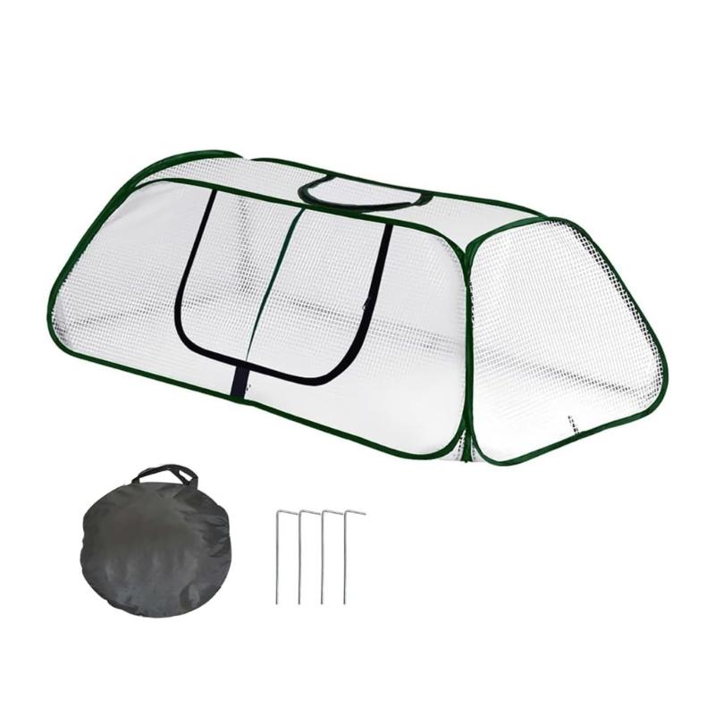 Greenhouse Cover Garden Row Accelerator Plant Cover With Zippered Door Gardening Home Supplies For Household Accessories