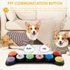 6/8Pcs Dog Communication Buttons 30 Second Voice Recording Buttons Multi Colors Pet Talking Buttons Plastic Dog Training Buzzer