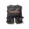 American retro mesh fishing machine, vest for men and women, breathable lightweight vest, multi-pocket Luya fly fishing vest