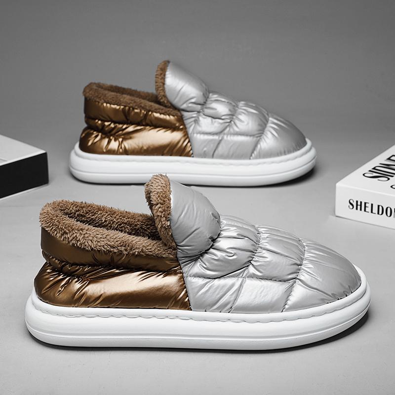 Winter Men's Shoes Flat Casual Sneakers Slip On Loafers Men