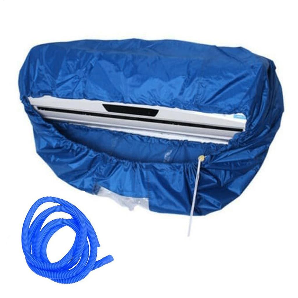Split AC Cleaning Kit Air Conditioner Washing Cover with Drainage Hose Conditioning Unit Maintenance Equipment for Apartment