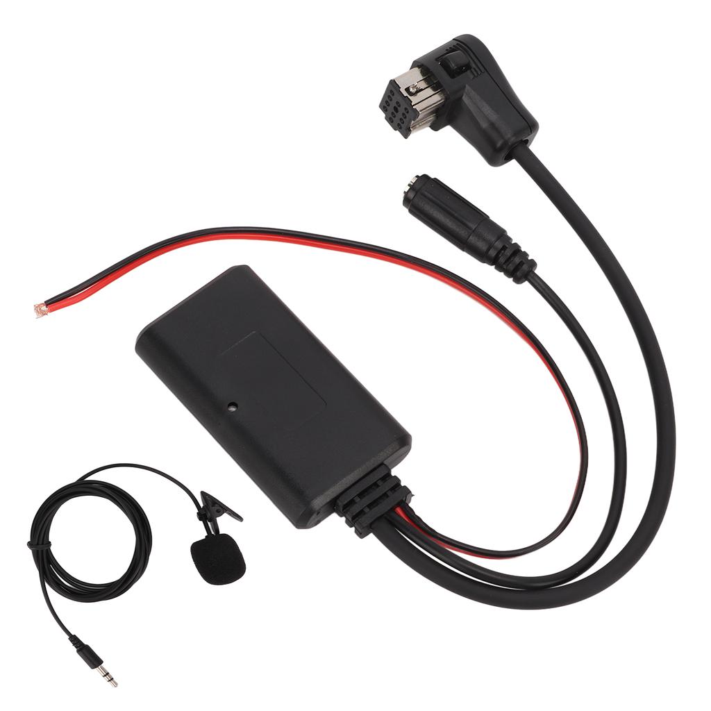 Bluetooth Audio Cable Stereo AUX Input Adapter with Microphone Replacement for Pionner P99 P01