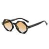 Polygon Sunglasses: European-American Angled Fashion, Color-Block, Casual Women's Style