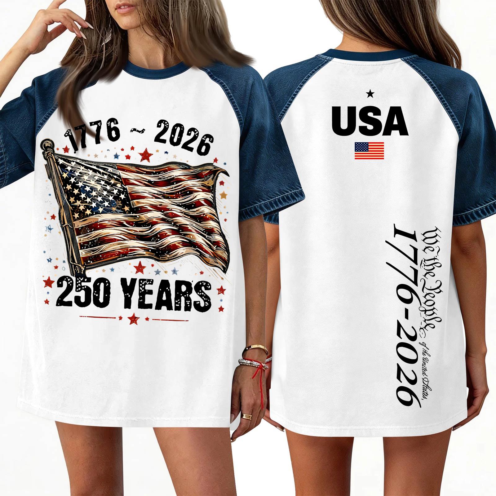 

Women s Denim Patchwork Top, Casual Short-sleeved Comfortable T-shirt, Fashionable For Spring And Summer. XL білий