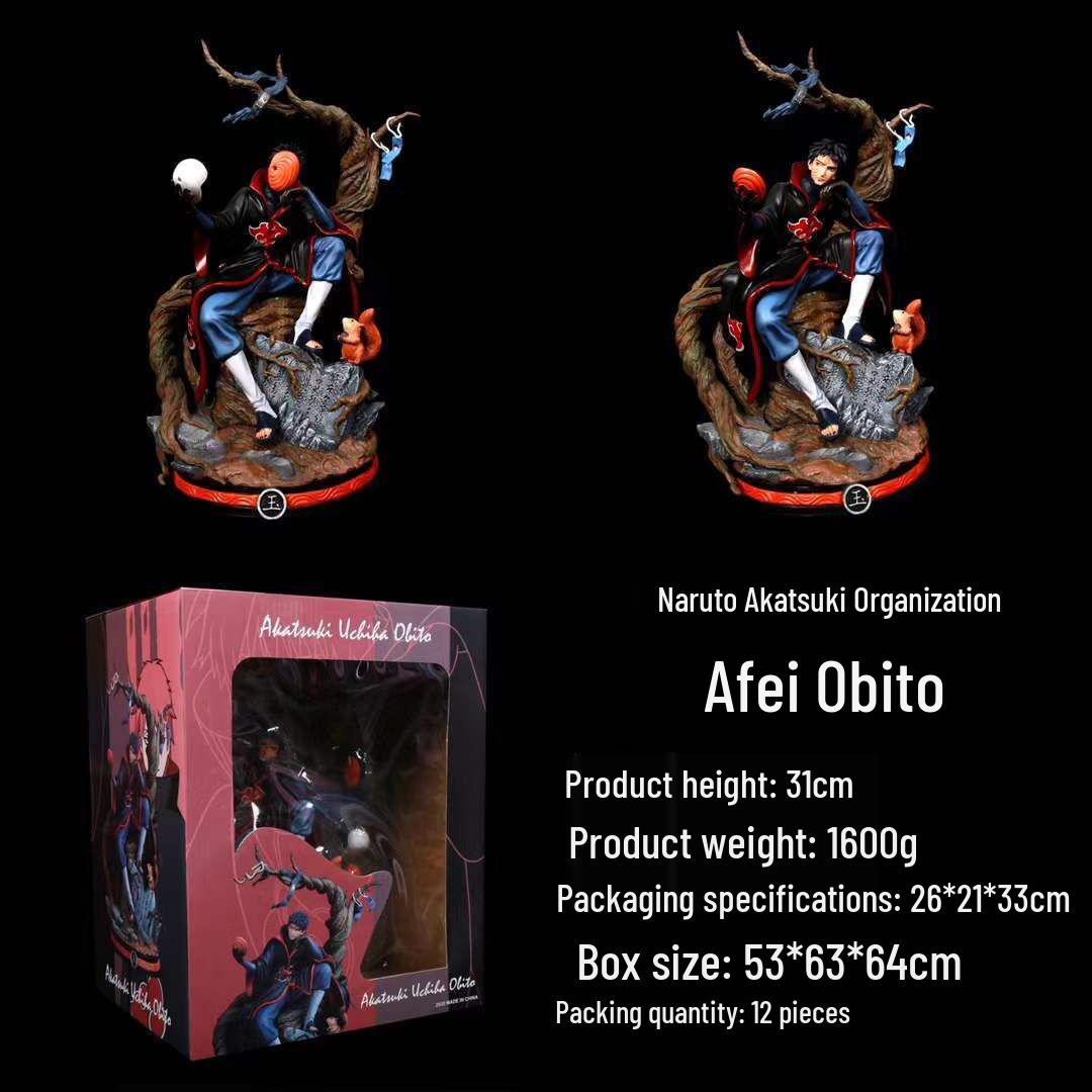 Naruto Uchiha Akatsuki Tobi Obito Large GK Figure Statue Model