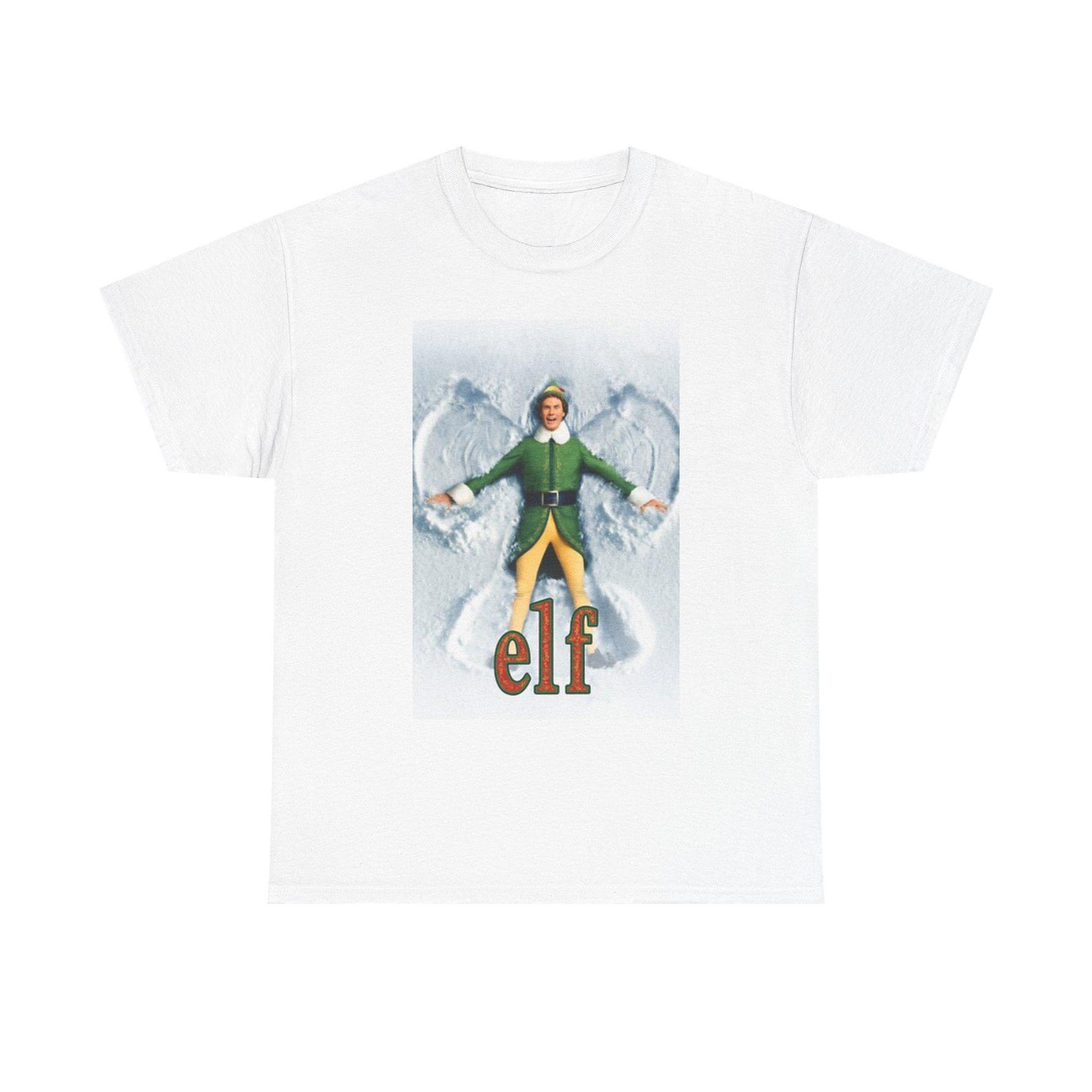 Buddy the Elf Snow Angel T-Shirt | Christmas Movie Shirt 3XL