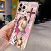 Religious Colorful Painted Phone Case for iPhone 17 AIR 16 15 14 13 12 11 PRO MAX XSMAX XR 7 8 PLUS Y2K Camera Protection Cover