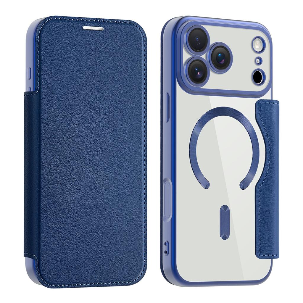 For iPhone 17 Pro Max Case Compatible with MagSafe RFID Blocking Leather Phone Cover
