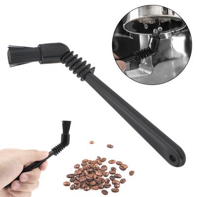 1 Piece Short Handle Coffee Cleaning Brush, Composite Bristles Tool for Coffee Machine and Coffee Utensil Daily Cleaning
