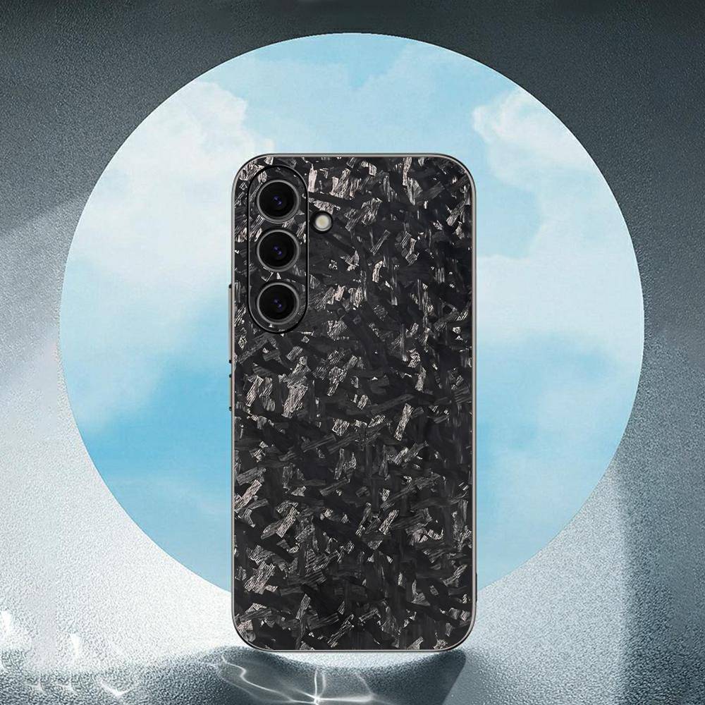 Motif fibre de carbone pour Samsung Galaxy S24 S23 Ultra S22 S21 Plus S20 Noir Coque de protection souple en silicone