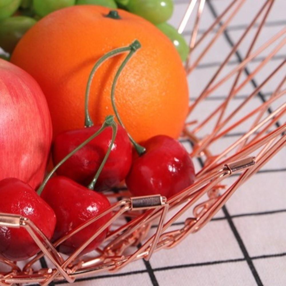 Hollow Structure Candy Dessert Rack Scalable Wire Fruit Basket  Desktop Storage