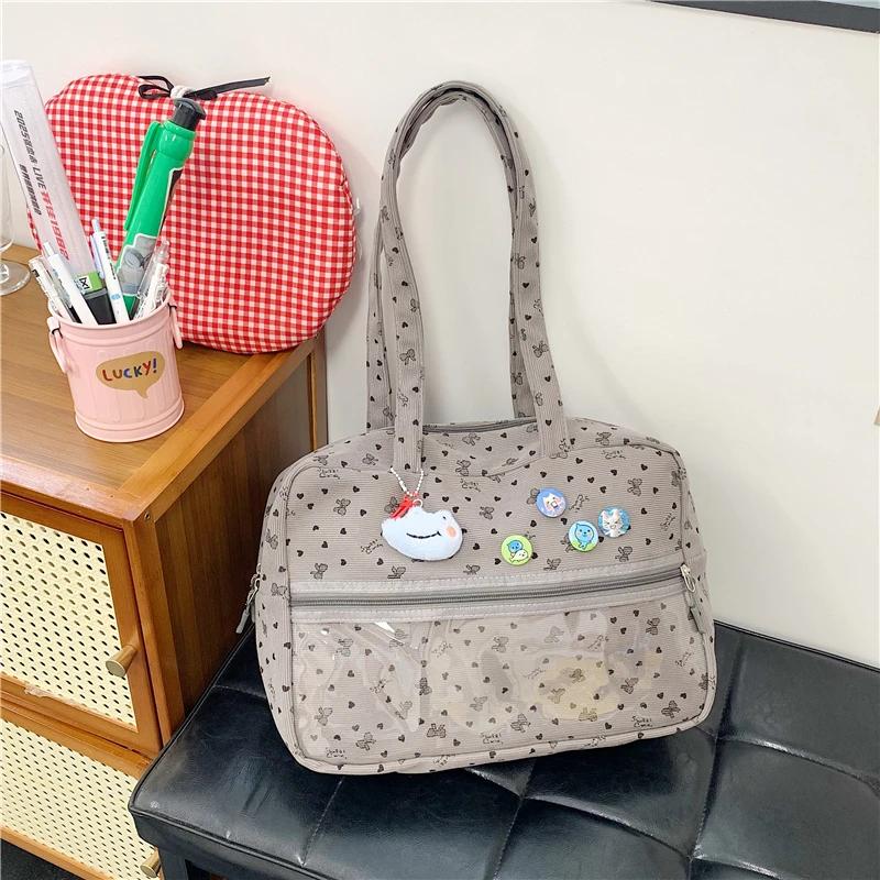 New Harajuku Daily Commuting One-shoulder Crossbody Bag Comic Exhibition Hand Tote Bag Girl Cute Sweet Kawaii Ulzzang Ita Bag