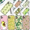 Avocado Collage Phone Case For iPhone 16 15 Pro Max 12 13 Mini 11 14 Pro Max XR 16 15 Plus 16e Cover Coque