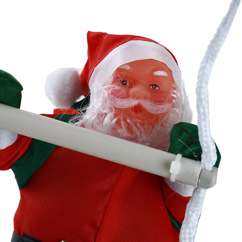 Santa Claus Climbing Ladder Ornaments Xmas Tree Santa Claus Climbing Ladder Rope Hanging Pendant Merry Christmas Decoration