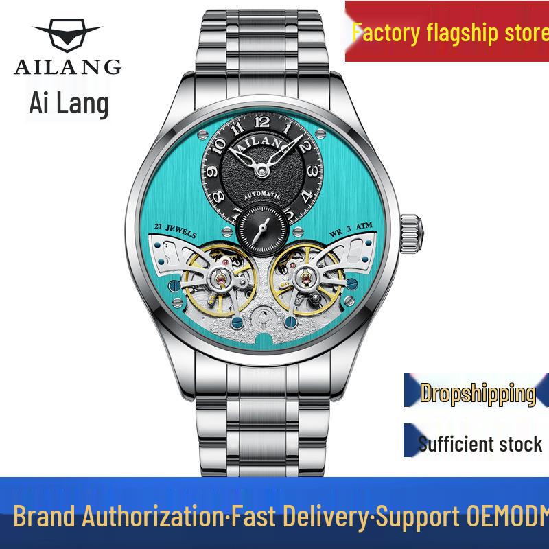 Ailang 2025 Men's Double Tourbillon Automatic Mechanical Watch