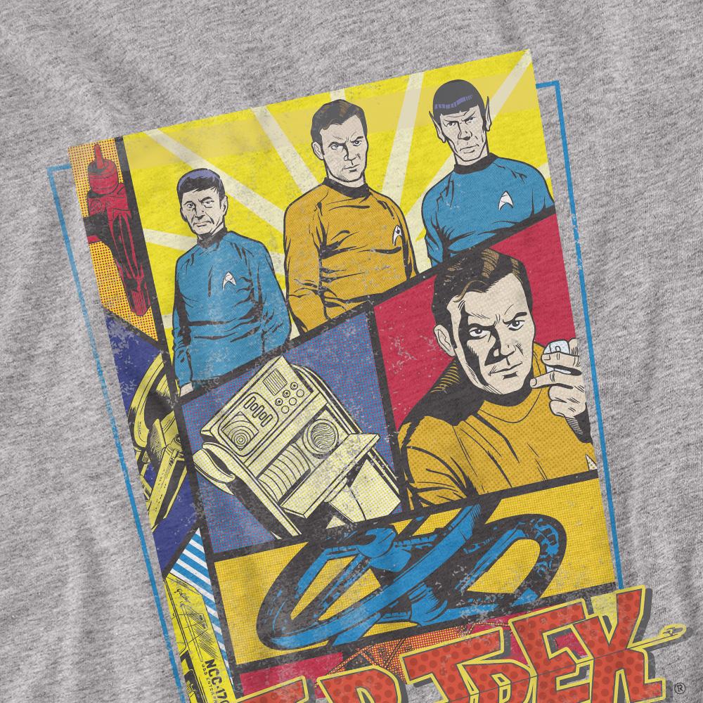STAR TREK Unisex Adult Vintage Collage T-Shirt