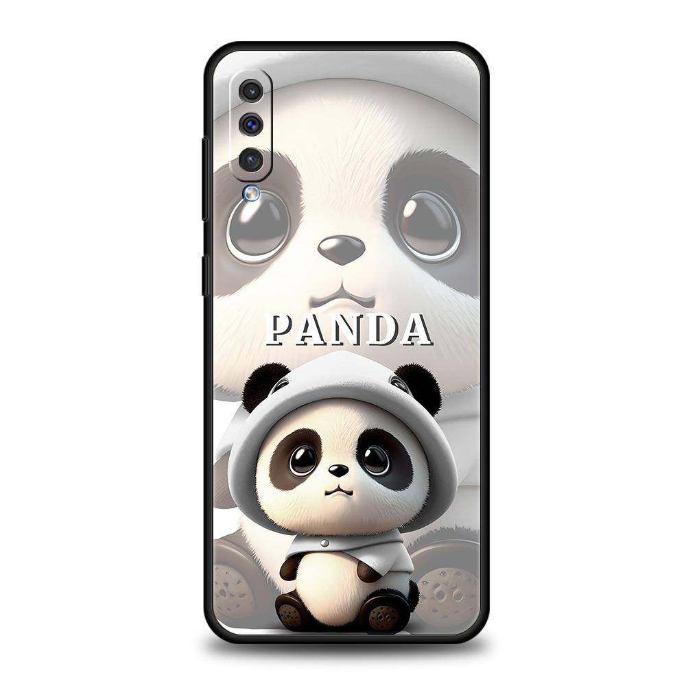 Baby Panda Phone Case for Samsung Galaxy A56 A36 A26 A16 A34 A24 A42 A22 A20 A12 A40 A30 A10 5G Soft TPU Cover Shell Fundas Bags