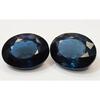 Natural Dark Blue Indicolite Tourmaline 45+ Ct Oval Cut Pair Beautiful Gemstone