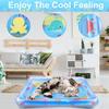 1PC Inflatable PVC Cat Playing Water Mat Kids Early Education Activity Cushion Pad Summer Water Sensory Playmat For Cats