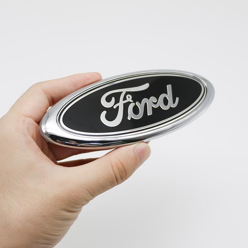 15cm ABS Car Front Rear Trunk Badge Emblem Replacement For Ford Focus Mondeo EcoSport Ranger Fiesta Kuga Auto Tuning Accessories