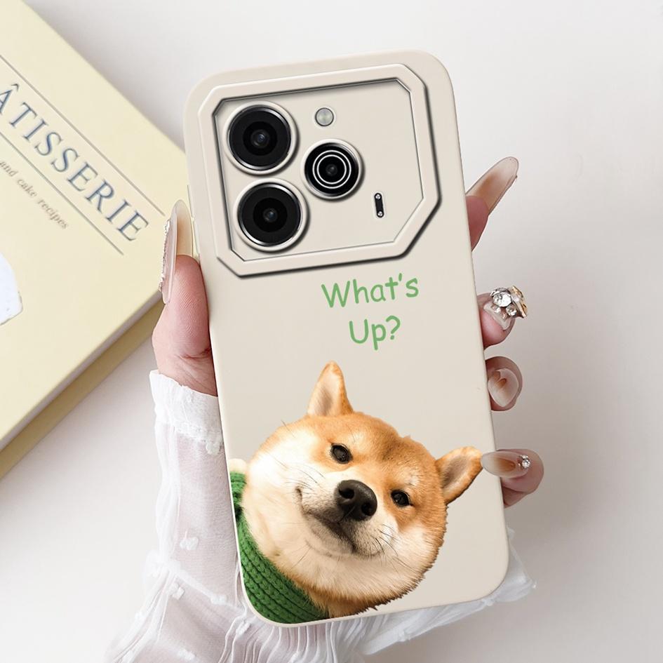 Pova 6 Case For Tecno Pova 6 Pro 5G Silicone Cover Cute Dinosaur Panda Camera Lens Protector Bumper For Tecno Pova6 Pro LI9 Capa