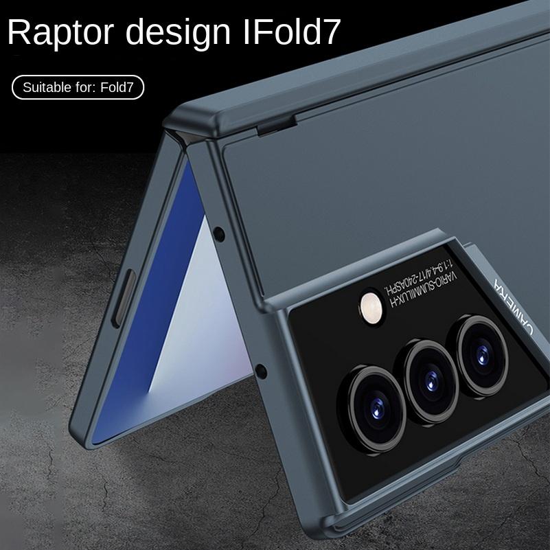Micro frosted Feel All-inclusive Hinged Glass Protective Film Phone Case for Samsung Z Fold 7 Galaxy Z Fold7 Lens Protect Cover