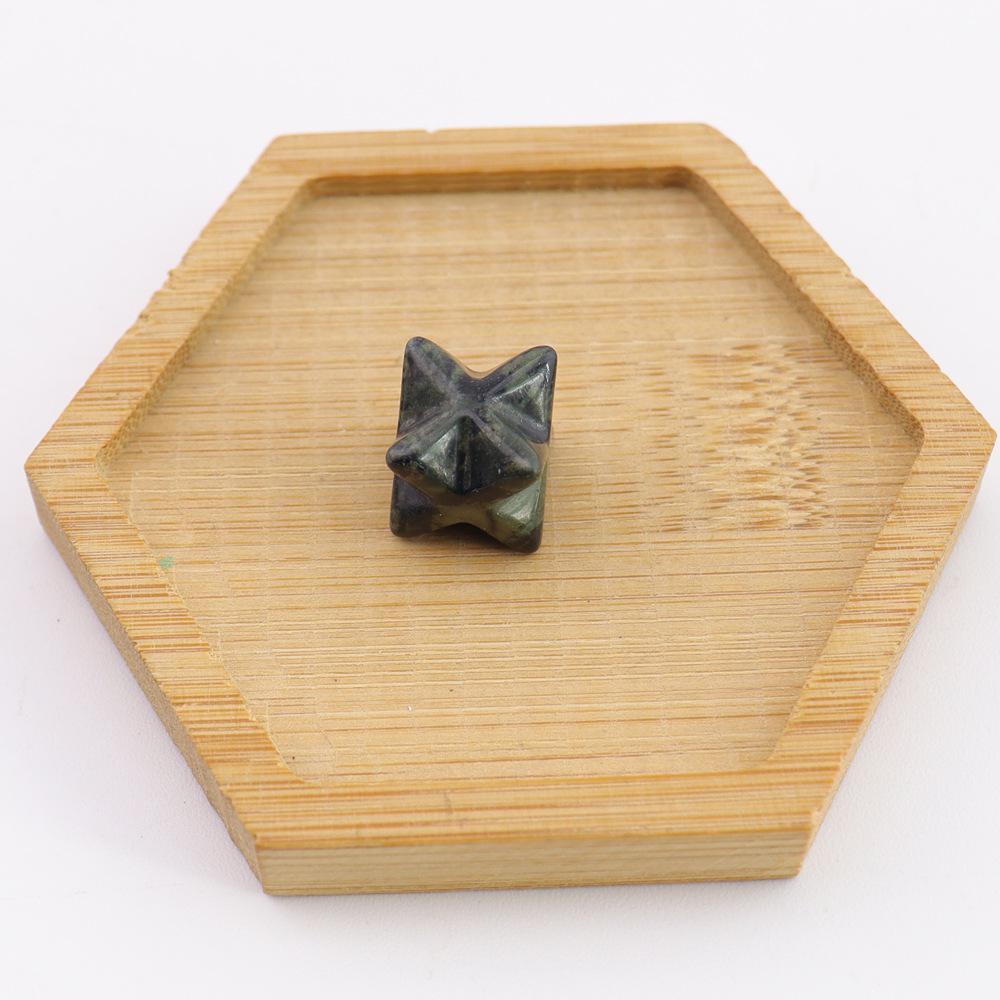 Crystal Merkaba Star Ornament - 13mm Hexagram Design