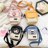 Japan Cartoon Comics Demon Slayer Casual Crossbody Bag Color-blocked Coin Purse Phone Case 7566