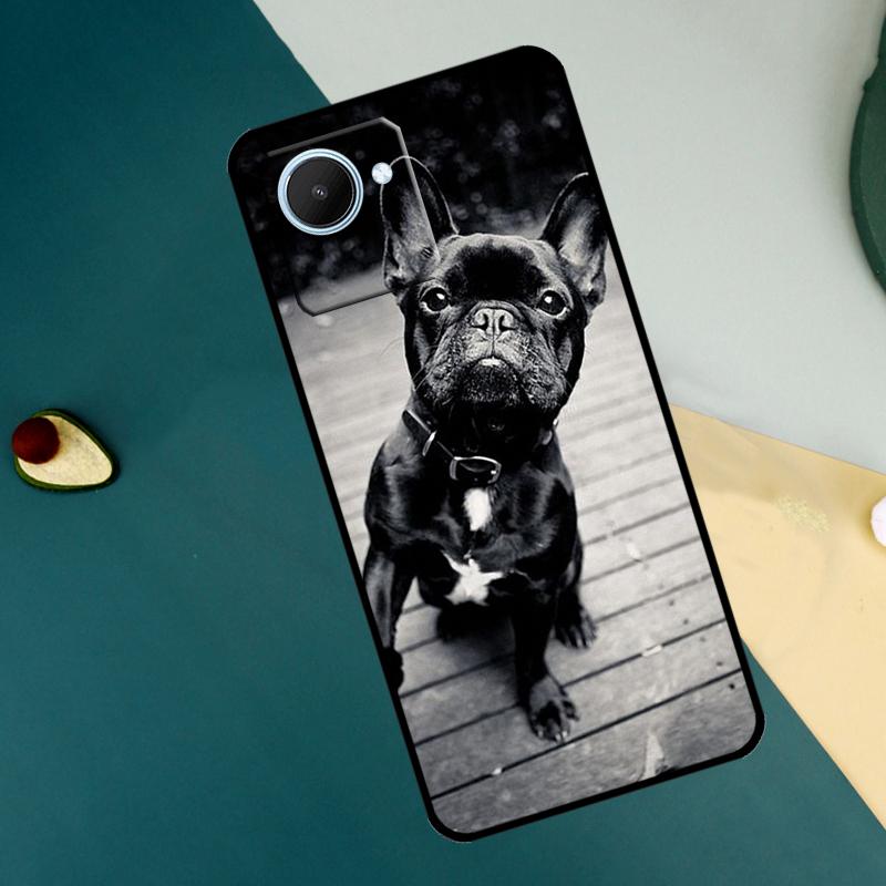 

Funny french bulldog For Realme C30 C31 C33 C35 C53 C55 C11 C15 C25s C21Y GT Neo 5 3T 2T 9 10 11 Pro Plus Case Realme C55