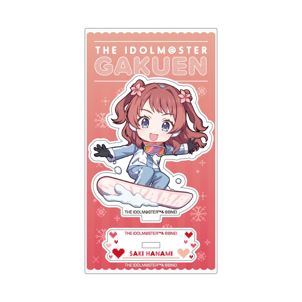 Gakuen Idolmaster Hanaumi Saki Mini Character Acrylic Stand