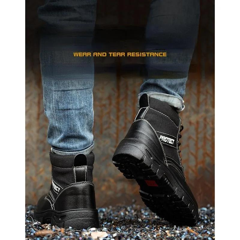 Mens Boots Special Forces Combat Steel Head Safety Boots Outdoor Work Male Shoes Climb Mountains Cross Country Sport Men's Shoes