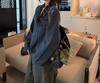 Blues Moment Retro Distressed Denim Jacket for Women, Early Autumn Korean Style
