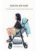 Multifunctional Lightweight Foldable Baby Stroller with High Landscape Design
