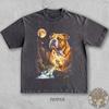 Maglietta Bulldog Che Urla Alla Luna Retro Vintage Anni '90 Bully Dog T-shirt Regalo Unisex