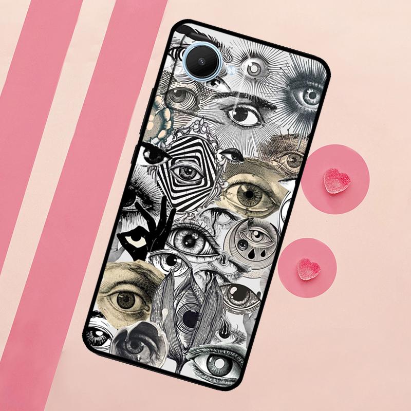 Scary Face Eyes For Realme 15 Pro 10 11 12 13 14 Pro Plus GT7 C67 C65 C63 C61 C55 C53 C51 C35 C71 C75 Case