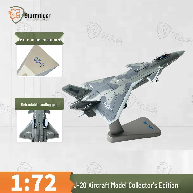 J-20 Stealth Fighter Aircraft Model