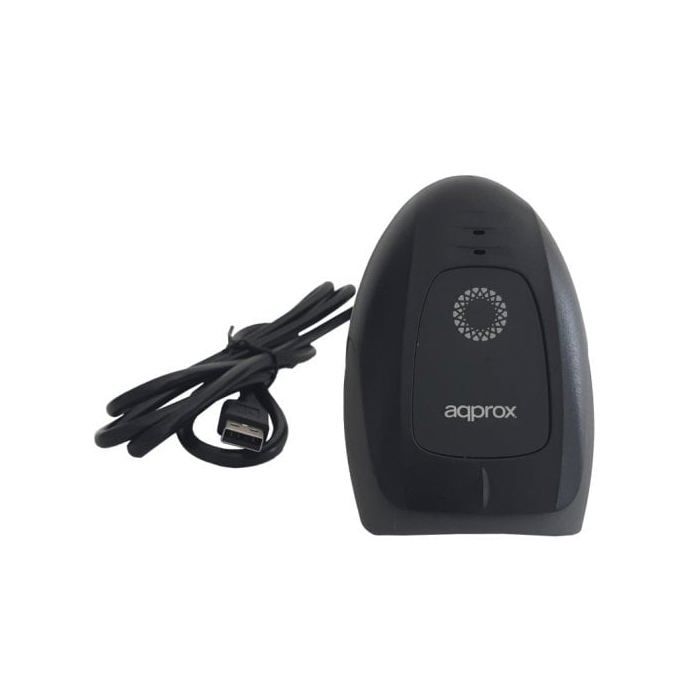 Approx APPLS11 Lector de Códigos de Barras Portátil 1D Láser Negro