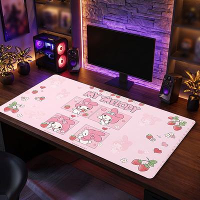 Big Mouse PadMy Melody Extended Soft Desk Mat Gaming Office Computer Table Decor Mat