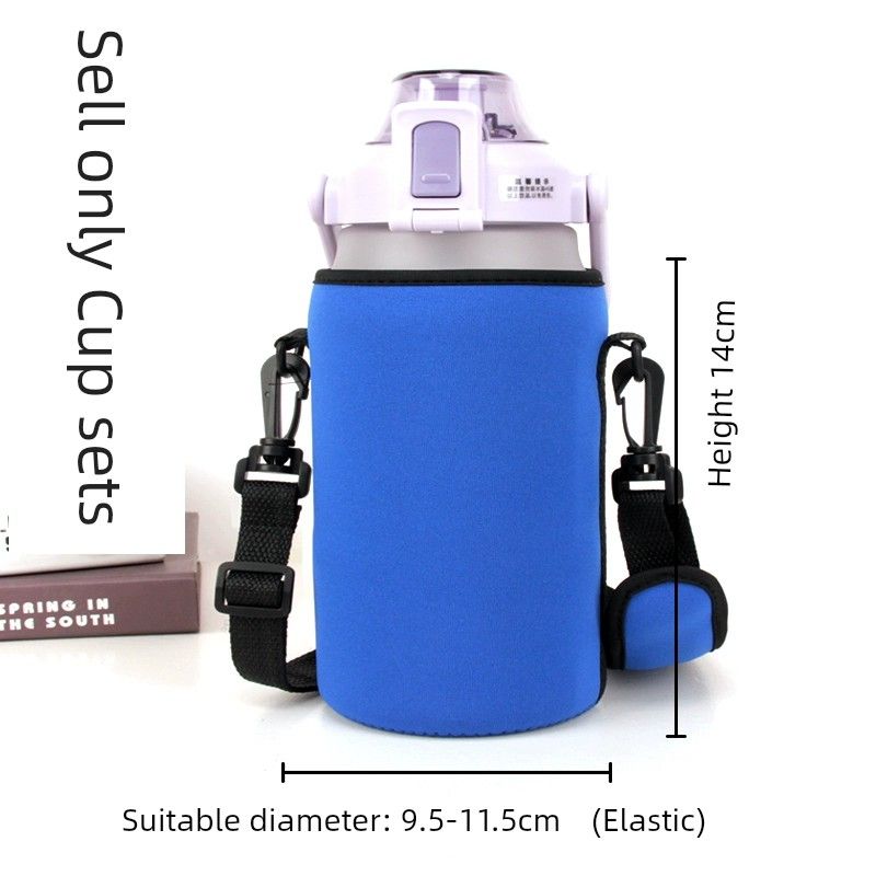 

Water Bottle Pouch Crossbody Large Capacity Heat Preservation Cup Cover Cup Cover Heat Insulation Oven Mitts Water Bottle Protection Cover [Ordinary Style] Sapphire Blue 10*14