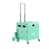 8Wheel Folding Transport Cart 45 L Capacity Shopping with Stair StairNavigating Wheels Portable