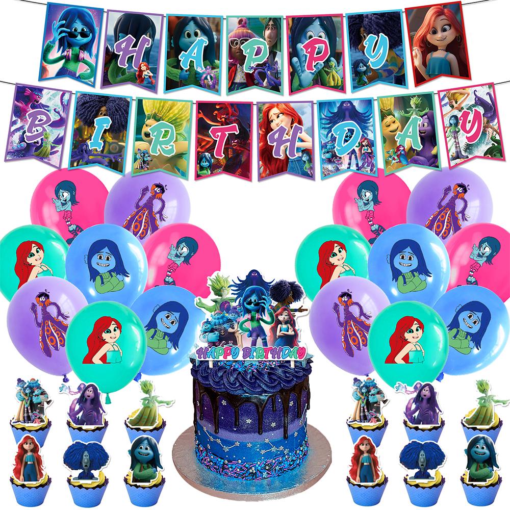 30 шт. украшений для вечеринки Руби Гиллман, включая баннер, воздушные шары, топпер для торта